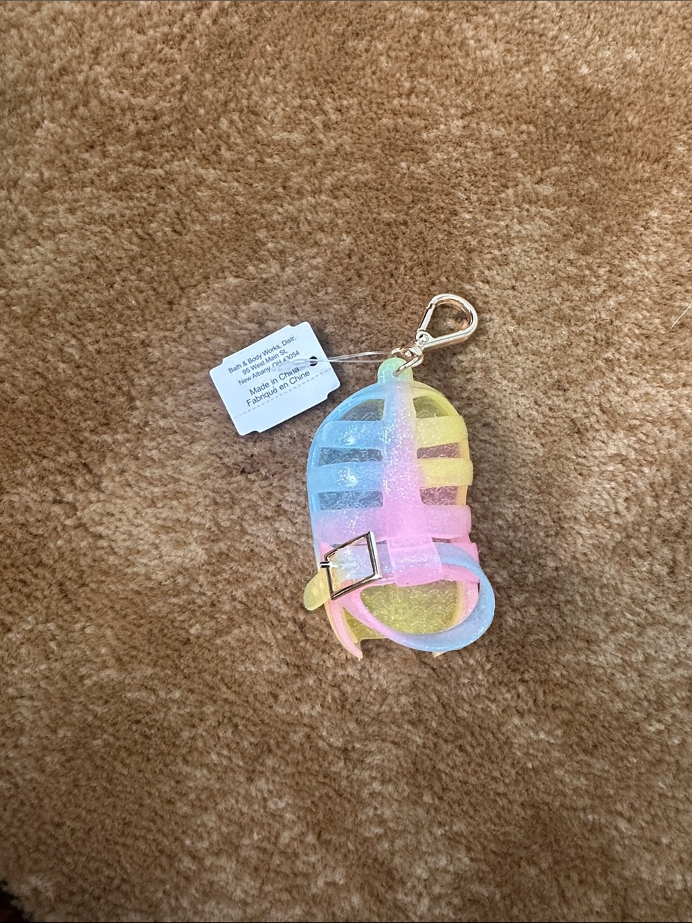 Jelly sandal pocketbac holder